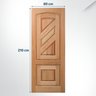 Folha de Porta Maciça 210x80cm Eucalipto PM18 Advanced Cruzeiro Portas - 2