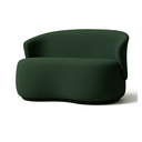 Ver imagem 1 de Namoradeira Decorativa Sala Estar Orgânica Beatriz Boucle Verde - Montanaris Decor