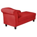 Ver imagem 3 de Recamier Diva França 1,60m Suede Vermelho - Inova Decor Inova Decorações