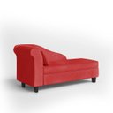 Ver imagem 4 de Recamier Diva França 1,60m Suede Vermelho - Inova Decor Inova Decorações