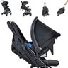 Carrinho de Bebe Burigotto Zap com Bebe Conforto e Base Black - 3