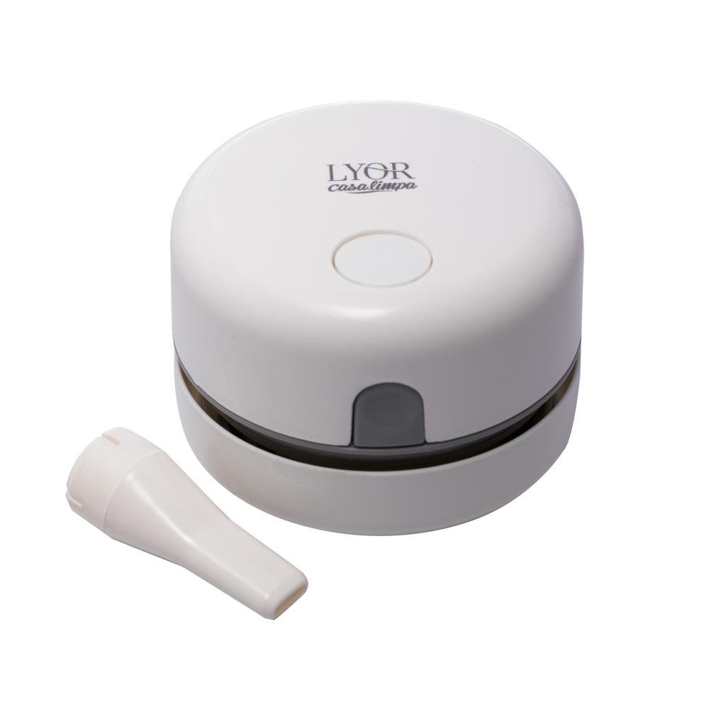 Mini Aspirador Lyor de Pó Recde Plástico Automático Branco - 1
