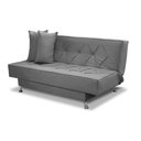 Ver imagem 2 de Sofá Cama 1,80m Iara Suede Cinza Rover & Beato