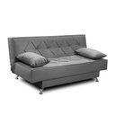 Ver imagem 6 de Sofá Cama 1,80m Iara Suede Cinza Rover & Beato