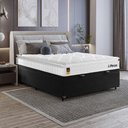Ver imagem 5 de Cama Box Baú Viúva Preto + Colchão Life D33 Pillow Top 61x128x188cm Branco - e-Shop Casa