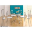 Ver imagem 3 de Cadeira Sala de Jantar 154 Aço Kit 2 Uni Ouro Velho - Assento Camur?a Conhaque - Carraro