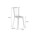 Ver imagem 6 de Cadeira Sala de Jantar 154 Aço Kit 2 Uni Ouro Velho - Assento Camur?a Conhaque - Carraro