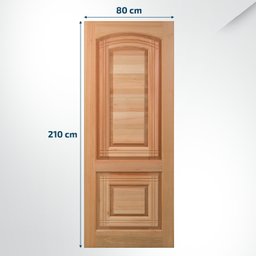 Folha de Porta Maciça 210x80cm Eucalipto PM28 Master Cruzeiro Portas - 2