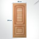 Ver imagem 3 de Folha de Porta Maciça 210x80cm Eucalipto Pm28 Master Cruzeiro Portas