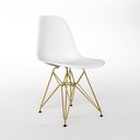 Ver imagem 4 de Mesa Jantar Industrial Retangular 137X90Cm Canela Base V Com 6 Cadeiras Brancas Base Do Cor: Canela