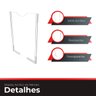Kit com 2 Displays Acrílico A4 em Acrílico Cristal 2mm - Retrato - Abertura Topo - 4