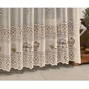 Ver imagem 5 de Cortina Pia Renda Creme Coffee 2,00Larg X0,80 Alt
