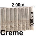 Ver imagem 3 de Cortina Pia Renda Creme Coffee 2,00Larg X0,80 Alt