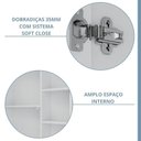 Ver imagem 6 de Gabinete Suspenso Banheiro Noruega 60cm com Cuba e Espelheira Treviso Branco