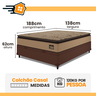Cama Box Baú Casal Colchão Casal Van Gogh Ortopédico 138x188x29cm - 3