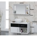 Ver imagem 3 de Conjunto Gabinete Para Banheiro com Cuba e Espelheira Stilo