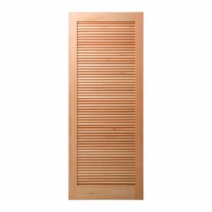 Folha de Porta Maciça 210x70cm Eucalipto PM09 Veneziana Cruzeiro Portas