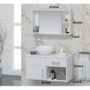 Ver imagem 2 de Conjunto Gabinete Para Banheiro com Cuba e Espelheira Stilo