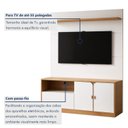 Ver imagem 7 de Estante Home para Tv 55 Polegadas e Nicho Monza Bege Cinamomo/Off White