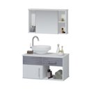 Ver imagem 3 de Conjunto Gabinete para Banheiro com Cuba e Espelheira Stilo