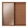 Janela de alumínio Veneziana 03 folhas Amadeirado Classic - 120X120 - 3