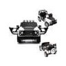 Carro Eletrico Jeep Off Road Classico Branco 12V Controle - 2