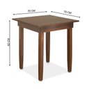 Ver imagem 3 de Mesa 4 Lugares Quadrada 70cm Madeira Maciça