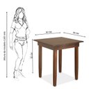 Ver imagem 4 de Mesa 4 Lugares Quadrada 80cm Madeira Maciça