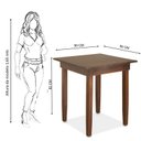 Ver imagem 4 de Mesa 4 Lugares Quadrada 90cm Madeira Maciça 