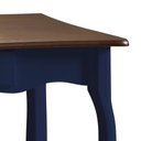 Ver imagem 3 de Aparador para Sala com Pés Luis Xv Gaveta e Prateleira 1019p Linz Móveis - Azul Petróleo/imbuia