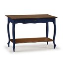 Ver imagem 2 de Aparador para Sala com Pés Luis Xv Gaveta e Prateleira 1019p Linz Móveis - Azul Petróleo/imbuia