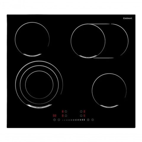 Cooktop Elétrico Cuisinart Arkton 4 Bocas Vidro Vitrocerâmico Preto 220V