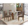 Conjunto Sala De Jantar 1,20M 4 Cad Ype/Off White/ Marrom - 3