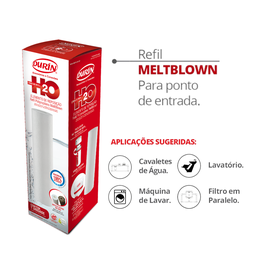 Refil H20 Meltblown para Filtro Ponto de Entrada 9.3/4'' Durín - 2