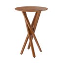 Ver imagem 4 de Conjunto Bistro Caribe com 2 Banquetas Karina Pés em Madeira Maciça Premium Sacada Pub Cor Bege