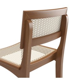 Conjunto Bistro Caribe com 2 Banquetas Karina Pés em Madeira Maciça Premium Sacada Pub Cor Bege - 7