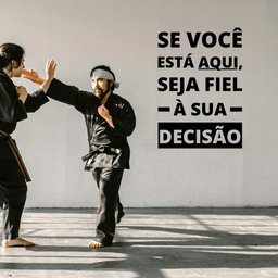 Adesivo de Parede Frase Se Você Está Aqui, Seja Fiel À Sua Decisão - 4