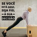 Ver imagem 2 de Adesivo de Parede Frase Se Você Está Aqui, Seja Fiel À Sua Decisão