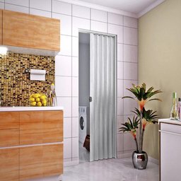 Porta Sanfonada Interna Plasbil PVC Mont Blan, 210 x 70 cm - 3