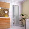 Porta Sanfonada Interna Plasbil PVC Mont Blan, 210 x 70 cm - 3