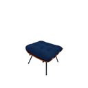 Ver imagem 3 de Kit 02 Poltronas e 01 Puff Costela Suede Azul Marinho