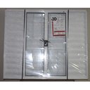 Ver imagem 2 de Veneziana 6 Folhas 1,00 X 1,00 Com Grade Alumínio Branco