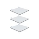 Ver imagem 1 de Kit 3 Prateleira Branca 30X30 + Suporte Flutuante Mdf Organizadora Decoração Cozinha Banheiro Sala