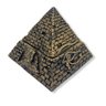 Escultura Pirâmide Egípcia dourada 9 cm em resina - 2