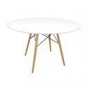 Ver imagem 6 de Conjunto Sala de Jantar Mesa Eiffel 120cm Tampo MDF com 4 Cadeiras Amanda 