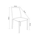 Ver imagem 4 de Conjunto Sala de Jantar Mesa Eiffel 120cm Tampo MDF com 4 Cadeiras Amanda 