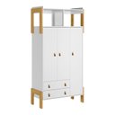 Ver imagem 1 de Guarda-roupa com Nicho Fantasia Branco - Qmovi