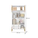 Ver imagem 3 de Guarda-roupa com Nicho Fantasia Branco - Qmovi