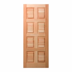 Folha de Porta Maciça 210x80cm Eucalipto PM46 Custom Cruzeiro Portas