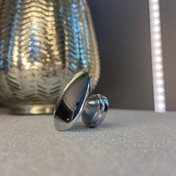 Kit 3 Puxadores 201 Tucson Ponto Cromado para Móveis Armários e Gavetas - 3